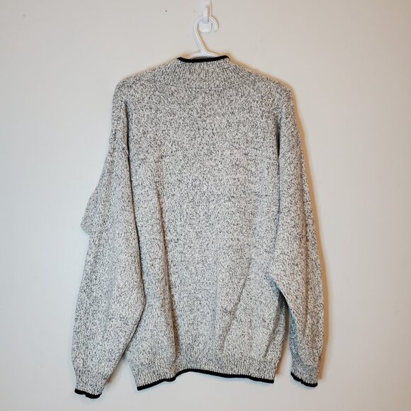 Vintage 90s Ottawa Senators 2D Logo NHL Knit Sweater Gray Size XL - Picture 2 of 7